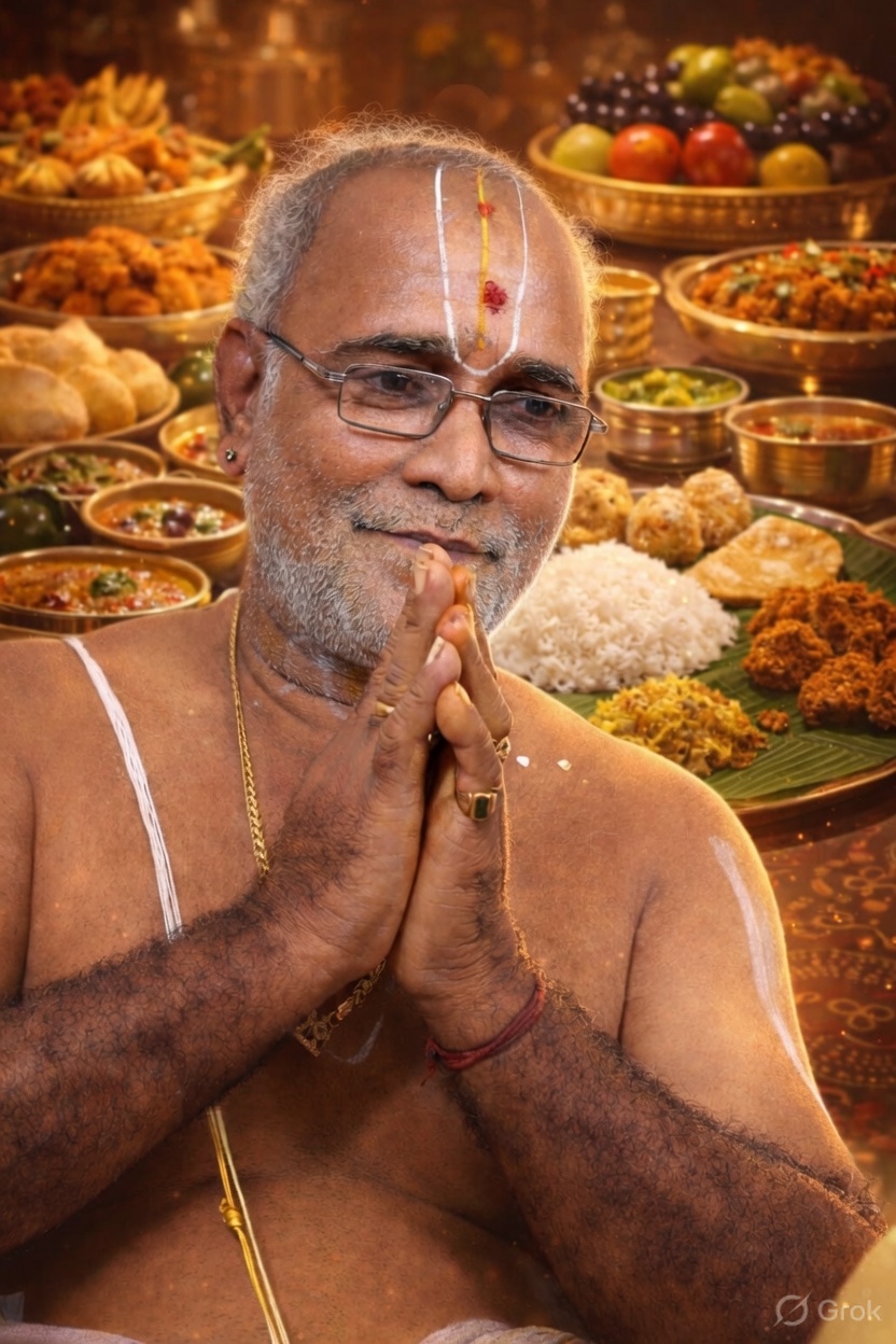B K Narayanan Iyengar — Founder, Vaishnavi Catering